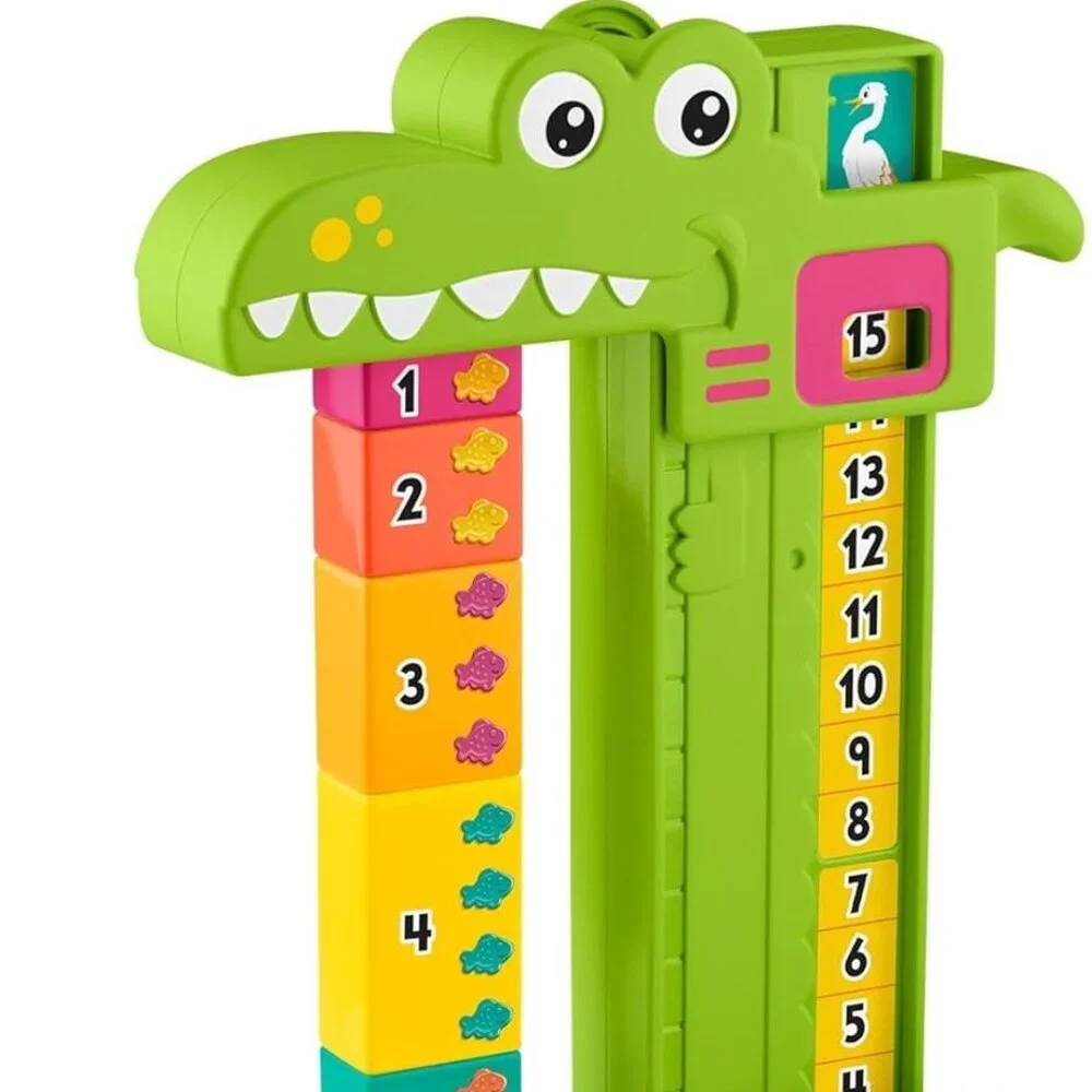 NEW Fisher-Price Alligator Counting Activity with 10 Stacking Blocks Preschool L